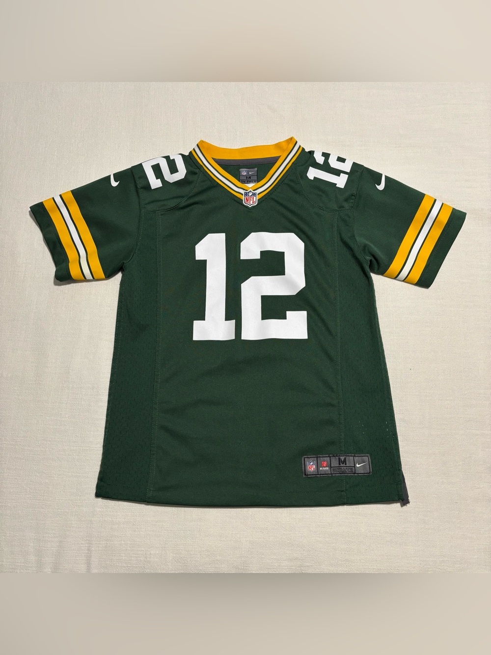 Kids Nike On Field Green Bay Packers Aaron Rodgers Jersey | Size Medium (10/12)